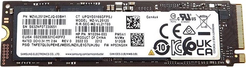 SAMSUNG PM9A1 PCIe NVME MZ-VL25120 512GB SSD M.2 2280 PCIe Gen4x4 KG5N3