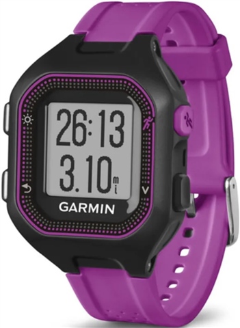 Garmin Forerunner 25 GPS Running Watch Black/Purple, Small B CeX