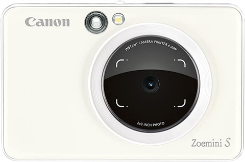 Canon Zoemini S Instant Camera Mobile Photo Printer- White, B