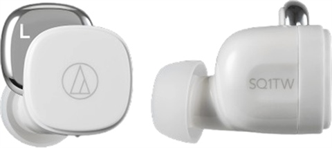 Audio Technica ATH-SQ1TW True Wireless In-Ear Earbuds White, B