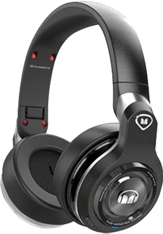 Fashion Monster Elements On-Ear Bluetooth Headphones- Black Platinum