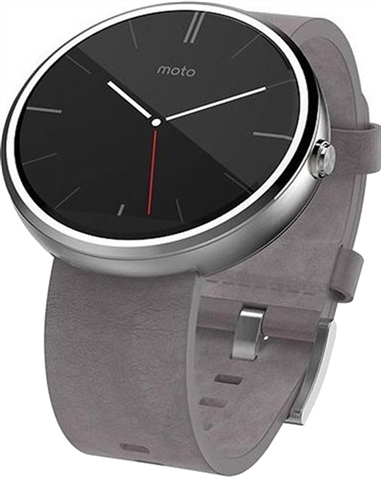 Motorola Moto 360 Light Steel and Leather Band B CeX IE Buy Sell Donate