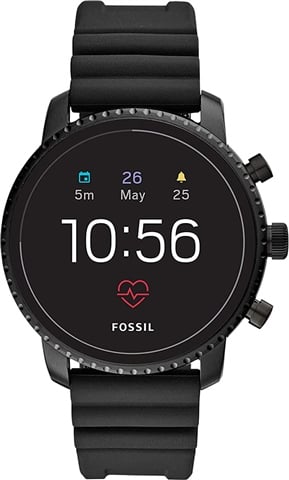 Fossil Gen 4 Smartwatch Q Explorist HR FTW4018 Black Silicone B