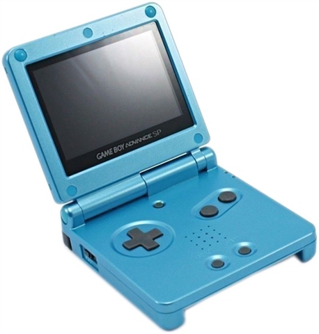Game Boy Advance SP AGS-101 Console, Surf Blue, Discounted CeX