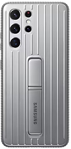 Samsung Galaxy S21 Ultra 5G Protective Standing Cover Silver