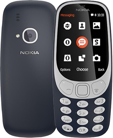 Nokia 3310 Navy blue Unlocked 2G GSM 900/1800 Mobile Phone - with